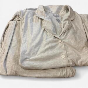 Cream Color Button Pajama Set size: L